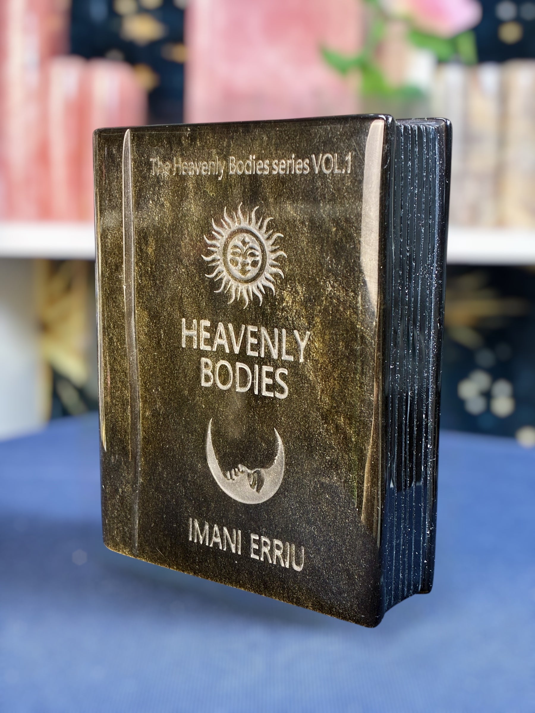 Gold Sheen Obsidian Heavenly Bodies Crystal Book (Small)