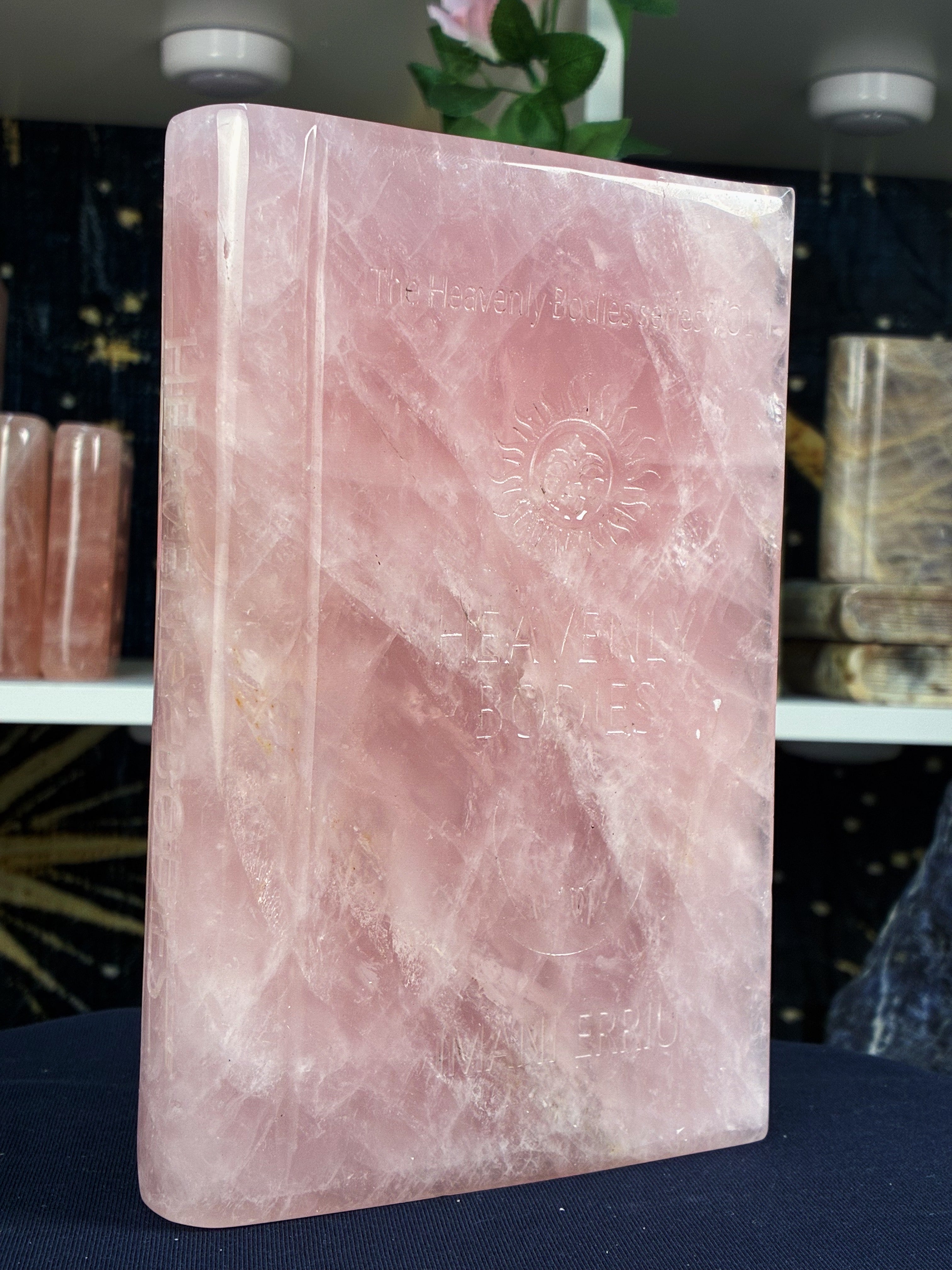 Rose Quartz Heavenly Bodies Crystal Book (Large)
